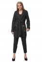 Женское пальто из текстиля с воротником 8012207
