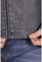 Мужская кожаная куртка из эко-кожи с воротником 8021855-3
